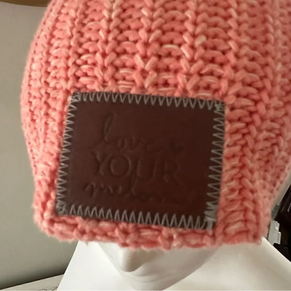 Love Your Melon peachy pink slouch hat